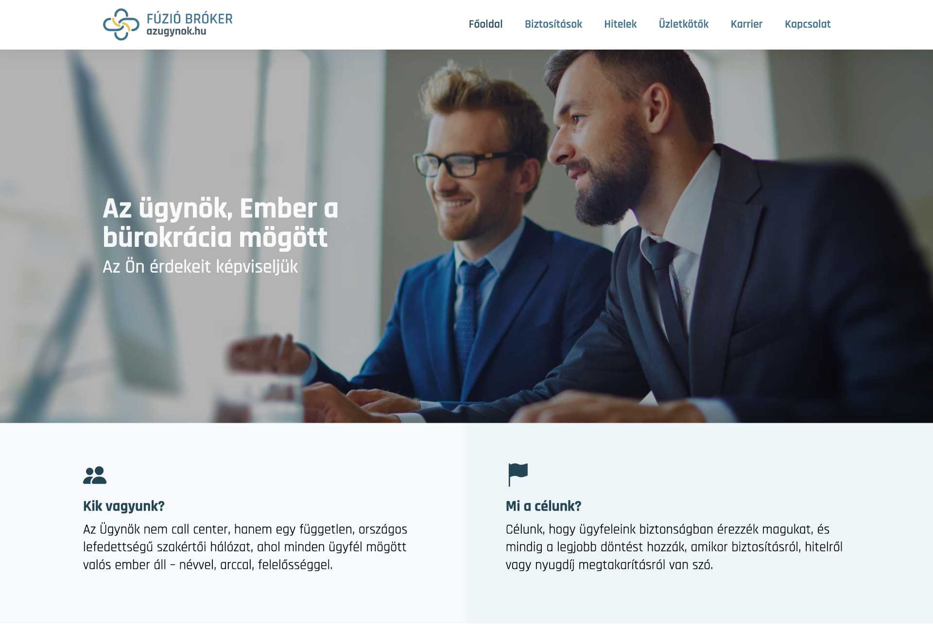 Fúzió Bróker Kft. - azugynok.hu - Weboldal